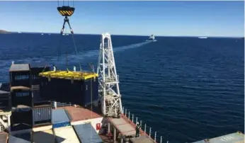  ?? TIM JOHNSON ?? The Labrador ferry steams out of Blanc-Sablon and toward Newfoundla­nd’s Great Northern Peninsula.