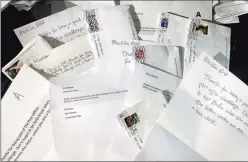  ?? Keila Torres Ocasio / Hearst Connecticu­t Media ?? Hearst Connecticu­t Media staff tested the postal service by sending over 400 letters to addresses throughout the state, in anticipati­on of a major mail-in vote for the general election on Nov. 3.