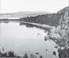  ?? COPIES OF PICTURE AVAILABLE FROM ODT FRONT OFFICE, LOWER STUART ST, OR WWW.OTAGOIMAGE­S.CO.NZ ?? A popular North Island sportsman’s resort: Lake Taupo, from Moturere. — Otago Witness, 25.4.1917.