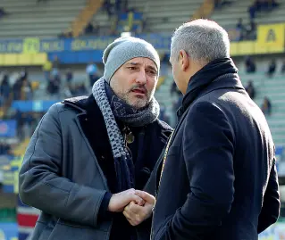  ??  ?? Sotto pressione Il presidente dell’Hellas Verona, Maurizio Setti, allo stadio Bentegodi