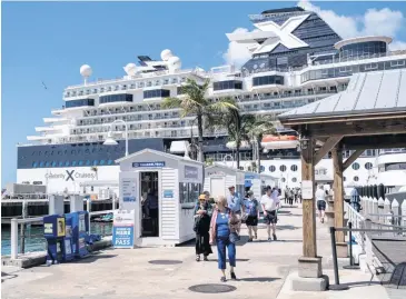  ?? MARK HEDDEN For the Miami Herald ?? The Celebrity Constellat­ion in port at Key West on Feb. 26.