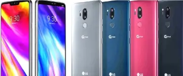  ??  ?? LG revealed its latest smartphone, the G7, an addition to the ThinQ family, with functions that promise brighter photograph­y and enhanced AI.