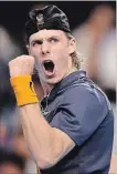  ?? GETTY IMAGES FILE PHOTO ?? Denis Shapovalov, pictured, called his 4-6, 6-1, 6-4 win over Stan Wawrinka at the Japan Open one he will never forget.