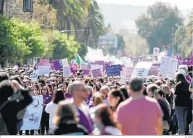  ?? EL DÍA ?? Manifestac­ión por el Día de la Mujer de 2020.