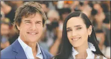  ?? — GETTY IMAGES ?? Stars Tom Cruise and Jennifer Connelly pose during a photocall for Top Gun: Maverick at Cannes Film Festival.