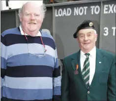  ??  ?? Stan with Peadar Shortt at a 1916 commemorat­ion ceremony at St Brigid’s Hall, Rathnew, in 2016.
LEFT: Stan O’Reilly on his graduation day.