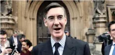  ?? | Reuters ?? BRITISH MP Jacob Rees-Mogg at the Houses of Parliament, in London, yesterday. He says Prime Minister Theresa May’s Brexit deal fails to meet promises made to Britons.