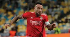  ?? ?? Nicolas Otamendi, capitano del Benfica