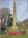  ??  ?? Wreaths laid at Tobermory War Memorial; Sgt Millie Clark, promoted last year for services to poppy selling, keeps a close eye on both national security and sandwiches; and CalMac supported the mid channel wreath-laying service by offering free passage to attendees.