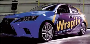  ?? WRAPIFY ?? Drivers have the potential to earn some extra cash by putting ads on their cars.