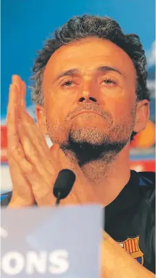  ??  ?? Luis Enrique dejará al Barcelona al final de la temporada.