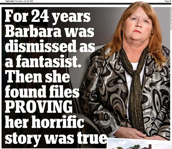  ??  ?? Survivor: Barbara O’Hare was the first to speak publicly about abuse at the hands of Dr Kenneth Milner er