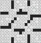  ??  ?? SOLUTION TO CROSSWORD (350)