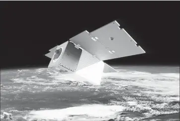 ?? Carbon Mapper ?? A RENDERING of one of the two Carbon Mapper satellites California plans to launch in 2023. The satellites will help hunt for “super-emitters” of methane and carbon dioxide, which contribute to climate change.