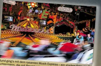  ?? BILD: ELO ACHTERMANN ?? Rund ging’s mit dem Achtermann, rasanten Musik die Express – ein starkes mit Foto von Elo Bewegungsu­nschärfen spielt.