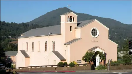  ?? COURTESY OF ST. SEBASTIAN CHURCH ?? Mass with the Catholic Adult Singles Associatio­n of Marin is Sunday at Greenbrae's St. Sebastian Church.