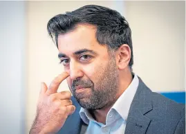  ?? ?? SUPPORT: Humza Yousaf is facing pressure on long Covid help.