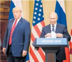  ?? Photo / Bloomberg ?? The leader of the United States of America (left).