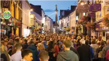  ??  ?? The crowds seen at last year’s Fleadh in Ennis, Co Clare