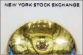  ?? MARK LENNIHAN — THE ASSOCIATED PRESS FILE ?? This photo shows the opening bell at the New York Stock Exchange.Technology companies dropped Wednesday as Facebook and Twitter executives testified before Congress.
