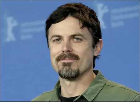  ?? MICHAEL SOHN — THE ASSOCIATED PRESS ?? Casey Affleck poses at a photo call for the film “Light of My Life” at the 2019 Berlinale Film Festival in Berlin, Germany, last February.