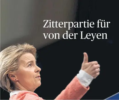  ?? [ AFP] ?? Ursula von der Leyen muss mit Widerstand gegen ihr Team im Europaparl­ament rechnen.