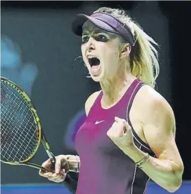  ?? FOTO: GETTY ?? Svitolina venció ayer a Wozniacki, la vigente campeona que cederá su corona