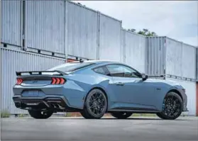  ?? ?? What a ride: The latest Ford Mustang still packs the 5.0-litre, naturally aspirated V8 engine.