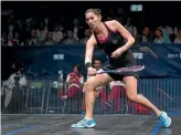  ??  ?? Joelle King beat Raneem El Welily, of Egypt, in straight games.