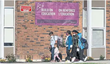  ?? ANDREW FRANCIS WALLACE TORONTO STAR FILE PHOTO ?? Out of the 4,844 schools being tracked in the province, 218 schools — or about five per cent — have confirmed cases of COVID-19. At this time last year, there were fewer than 30 confirmed cases in schools, according to archived data.