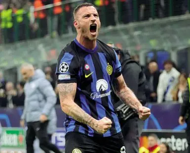  ?? (Afp) ?? Grande ex Marco Arnautovic è stato ceduto in estate all’Inter per 10 milioni dopo due stagioni con il Bologna