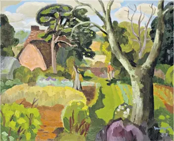  ?? Cedric Morris in His Garden, ?? Distinctly Bohemian: painted in 1957 by Glyn Morgan, who had a studio at Benton End, below right