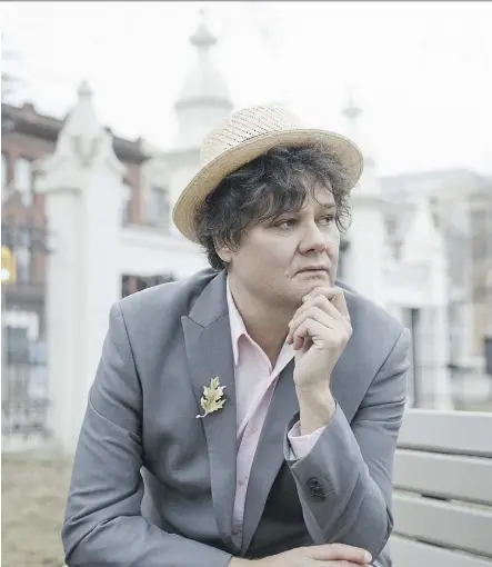  ??  ?? Ontario pop-folk singer-songwriter Ron Sexsmith brings his band to the Royal Alberta Museum Theatre May 9. He’s on tour with a new nostalgia-laden album called The Last Ride.