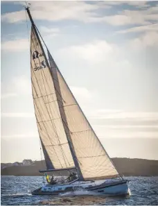  ??  ?? Furling performanc­e sails make for easy handling