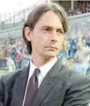  ??  ?? Pippo Inzaghi, 42 anni, ex tecnico del Milan