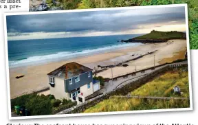  ??  ?? Glorious: The seafront house has sweeping views of the Atlantic