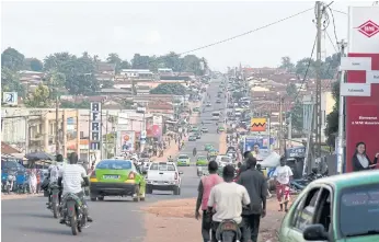  ??  ?? TAKING FLIGHT: A view of the city of Daloa. Since 2015, the bus station and Gbebani Square in Daloa in Ivory Coast, are the meeting point for emigration candidates.