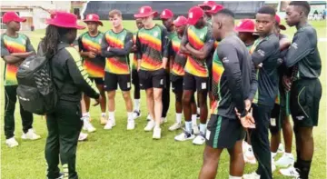  ?? ?? The Zimbabwe Under-19 cricket team is ready for the 2024 ICC World Cup starting in South Africa today