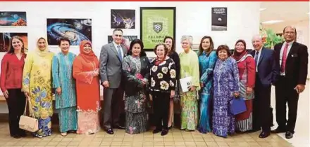  ??  ?? Datin Seri Rosmah Mansor at the Feynman School for the Gifted in North Bethesda, Maryland. The school enrolls gifted learners from the Washington DC metropolit­an area.