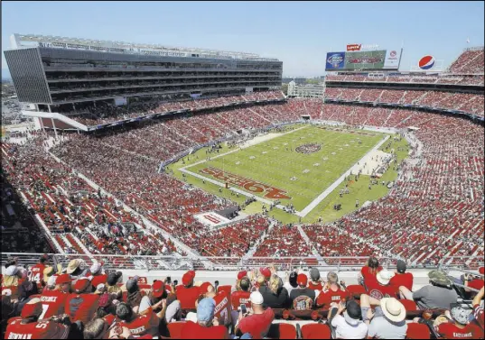  ?? TONY AVELAR/ASSOCIATED PRESS FILE ?? Levi’s Stadium in Santa Clara, Calif., home to the San Francisco 49ers, cost $1.3 billion. Only 1 percent of the cost was publicly financed.