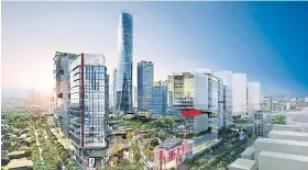  ??  ?? Tun Razak Exchange will be an integrated developmen­t with 25 buildings, including office towers, hotels, residentia­l blocks and shopping malls. Completion will take 15 years, with the first phase to be ready 2017.