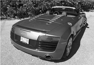  ?? David Booth / Driving ?? The 2015 Audi R8 Spyder is a soft-top that’s as sturdy as a hard-top.