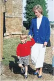  ?? REX ?? Princess Diana and Prince Harry at the Great Brington church in 1989