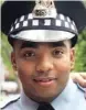  ?? INSTAGRAM AND SUN- TIMES FILE PHOTOS ?? Daniel Johnson ( left) recently graduated from the Chicago Police Academy. He’ll be assigned to his father’s old district, Gresham, on the South Side.