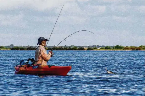  ?? Shannon Tompkins / Houston Chronicle ?? The arrival of March and the annual Houston Fishing Show at the George R. Brown Convention Center through Sunday mark the unofficial start of spring fishing season for the region’s million-plus freshwater and saltwater anglers.