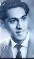  ??  ?? ROY Naidu as a youth in the 1950s and in more recent times