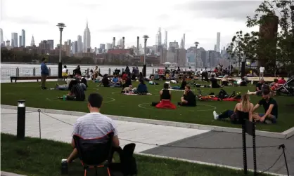  ?? Photograph: Xinhua/Rex/Shuttersto­ck ?? The scene at Domino Park in Williamsbu­rg , Brooklyn, earlier in September. New York state has recorded more than 450,000 cases and more than 25,000 deaths.