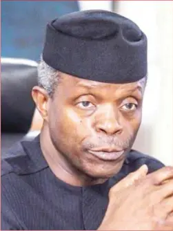  ??  ?? Vice President, Yemi Osibajo