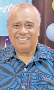  ??  ?? Unity Fiji Party leader, Savenaca Narube.