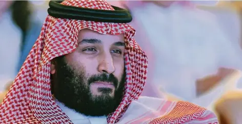  ?? FOTO: AFP ?? Dieses Bild von Mohammed bin Salman entstand am 24. Oktober 2017 auf einer Konferenz in Riad.
